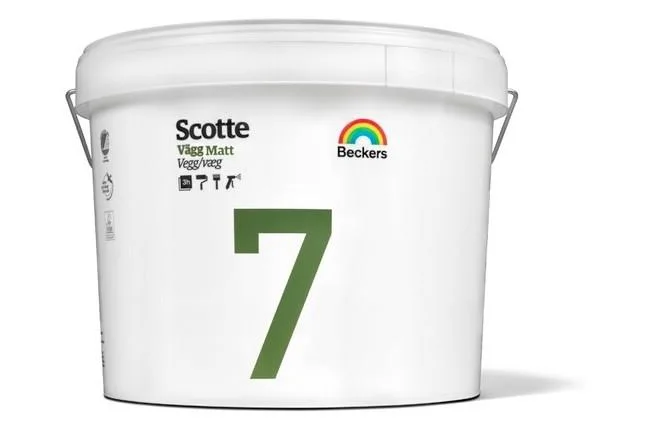 Beckers Scotte 5 Väggfärg helmatt Vit S 0300-N - Bild 2
