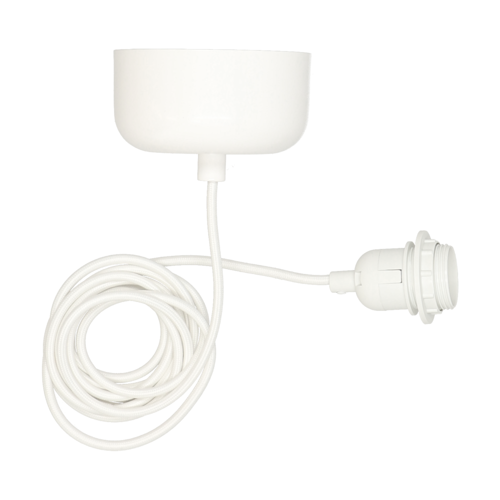 Takupphängning inkl sladd 250 cm, Vit