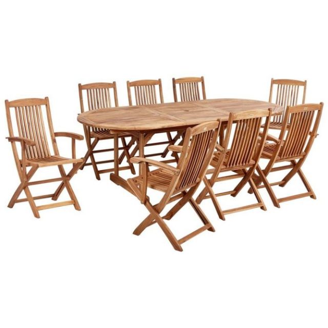 Matsalsset Maui II Ljus trä, 8-Sits