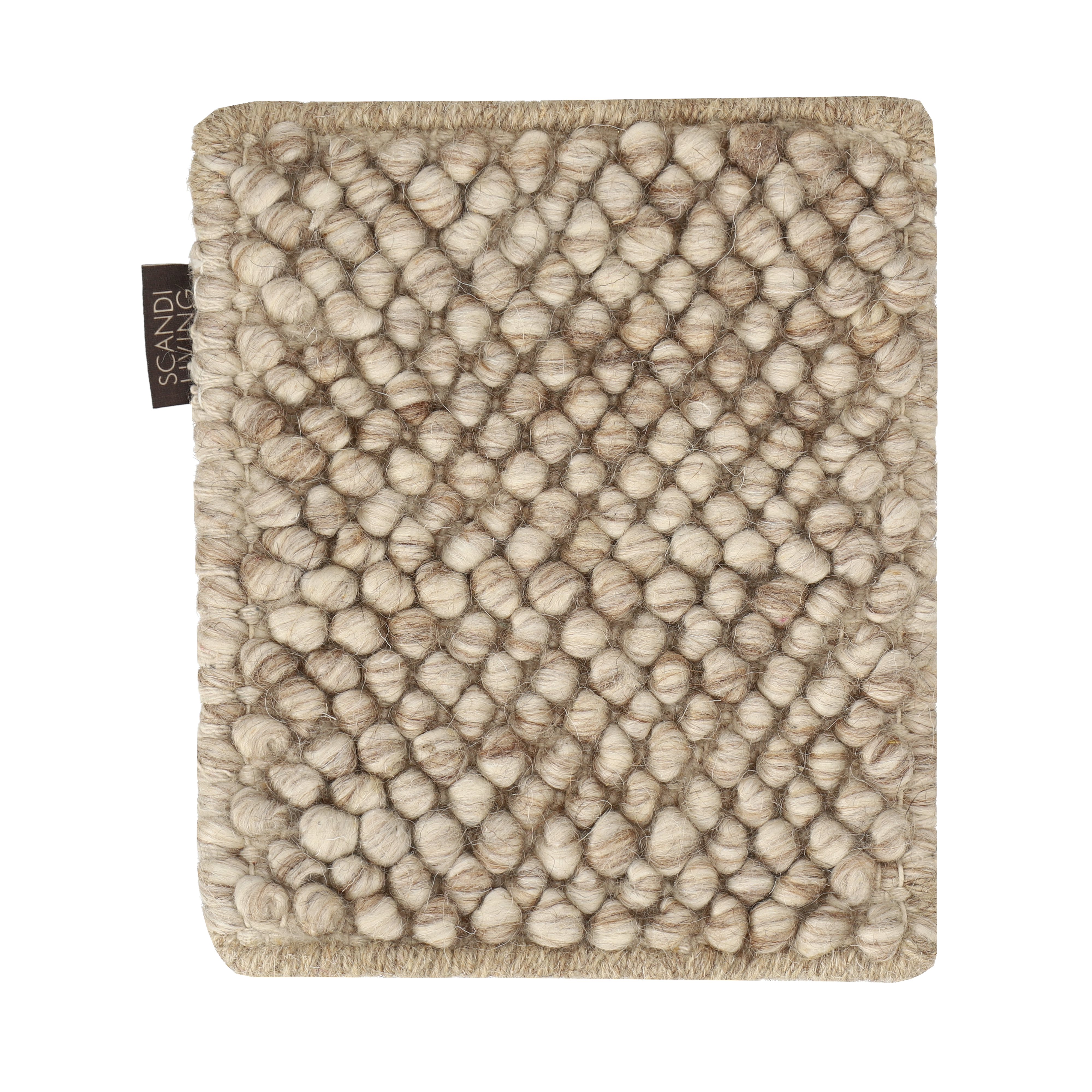 Mattprov Flock ullmatta, Beige