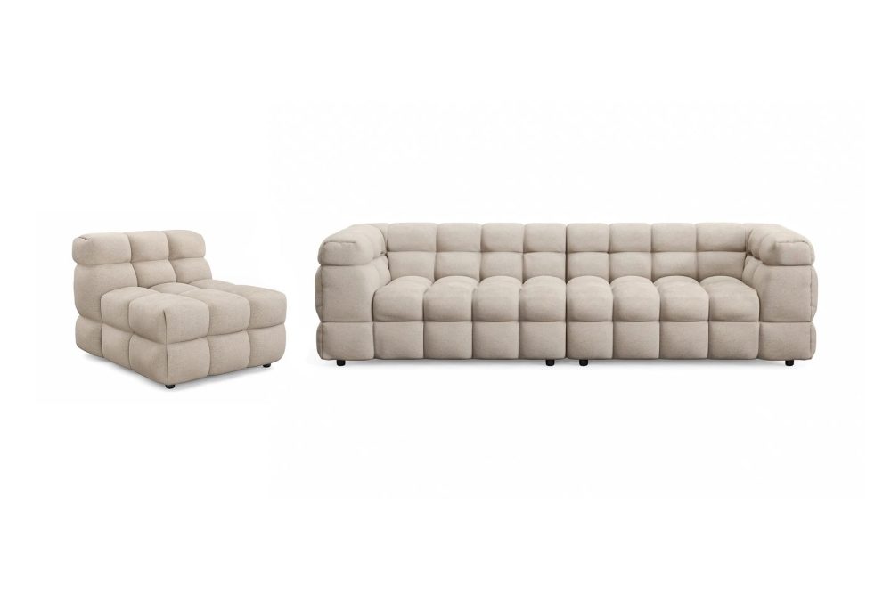 Elise Bubblig Soffgrupp 4-sits Soffa + Fåtölj