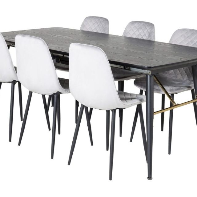 Irunea Förlängningsbar Matgrupp 180 cm inkl 6 Ypas Stolar