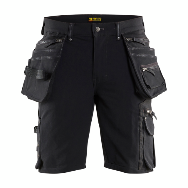 HANTVERKSSHORTS 1988 1644 4-VÄGSSTRETCH X1900 BLACK C60