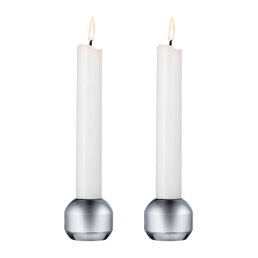 Silhouette ljusstake 34 2-pack, Chrome