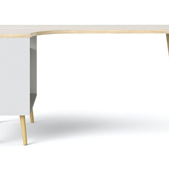 Delta Skrivbord 145 cm med Förvaring Lådor + Hyllor