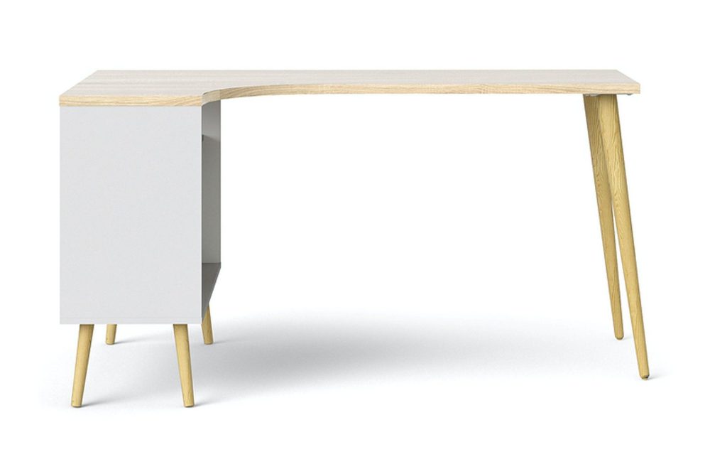 Delta Skrivbord 145 cm med Förvaring Lådor + Hyllor