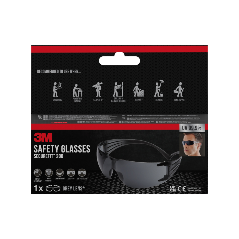 3M SECUREFIT SF200 SKYDDSGLASÖ