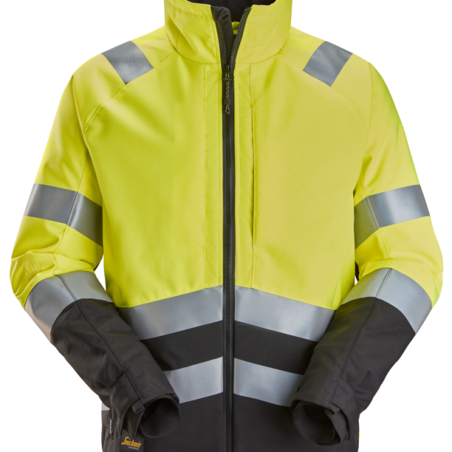 VINTERJACKA SNICKERS WORKWEAR HV KL2/3 GUL/SVART, STL XL