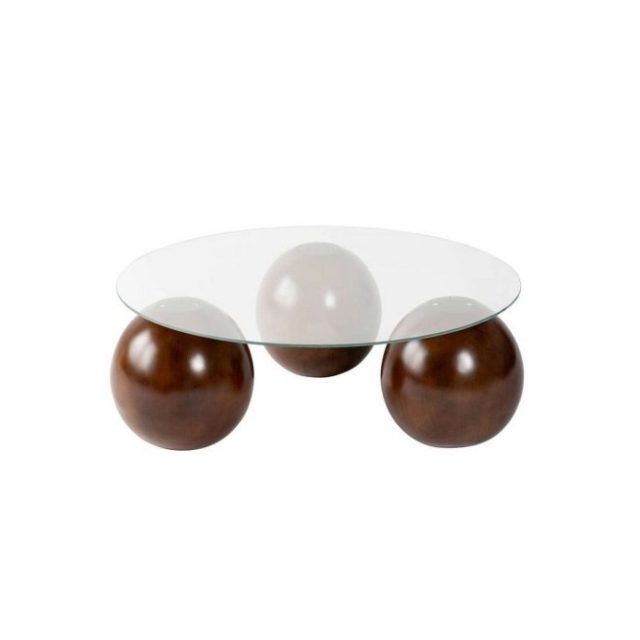 Soffbord Nordure Sibas Soffbord 85 cm Brun