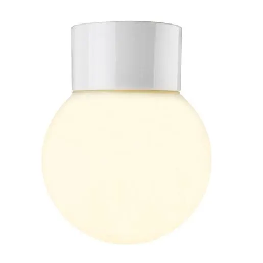 Ifö Electric 6040-800-10 Takarmatur matt, rak, IP54, LED Vit