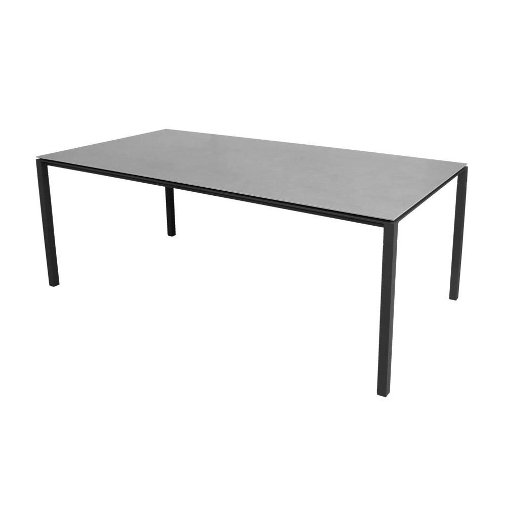 Pure bord 200x100 cm Concrete grey-lava grey