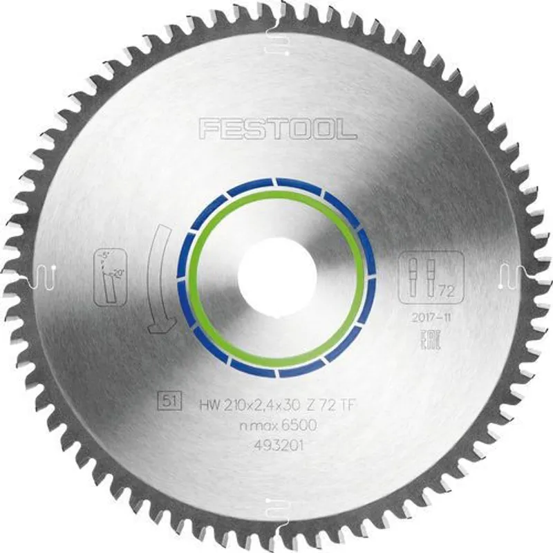 Festool Specialsågklingor 210x2,4x30 TF72