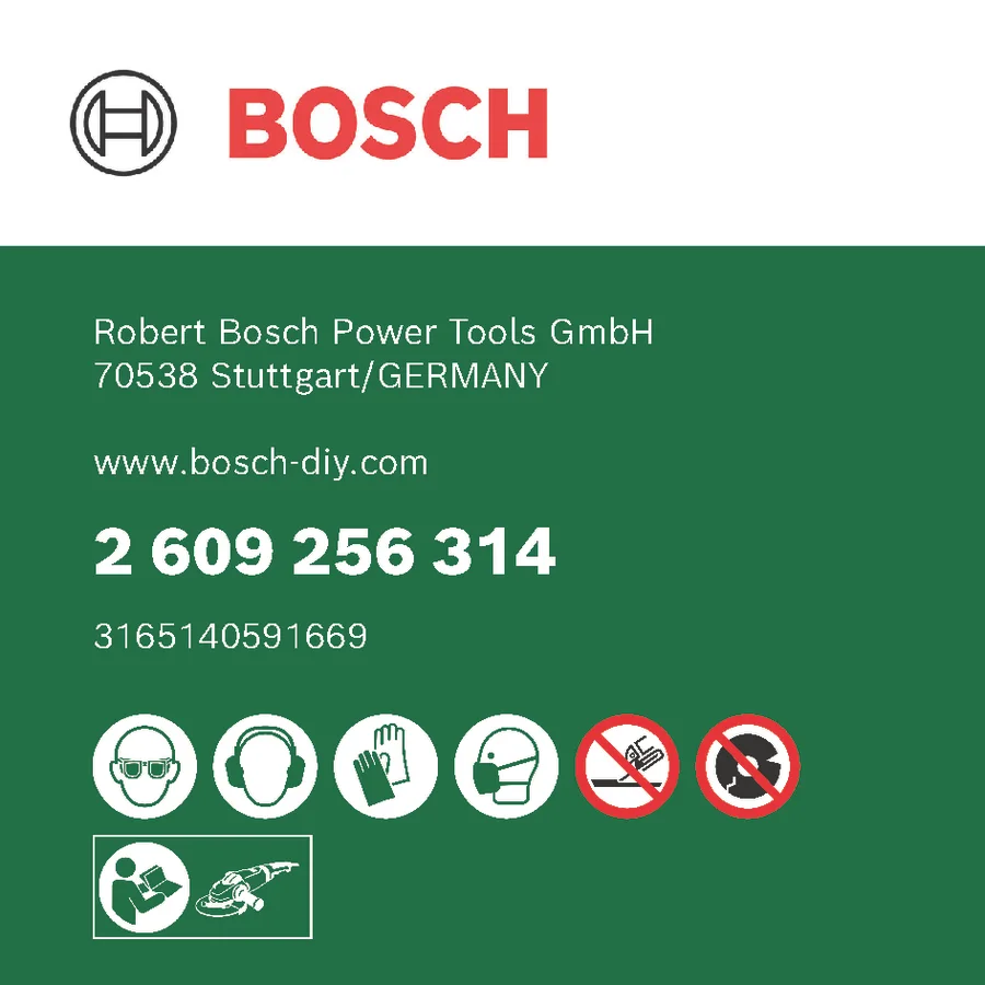 Bosch 2609256314 Kapskiva
