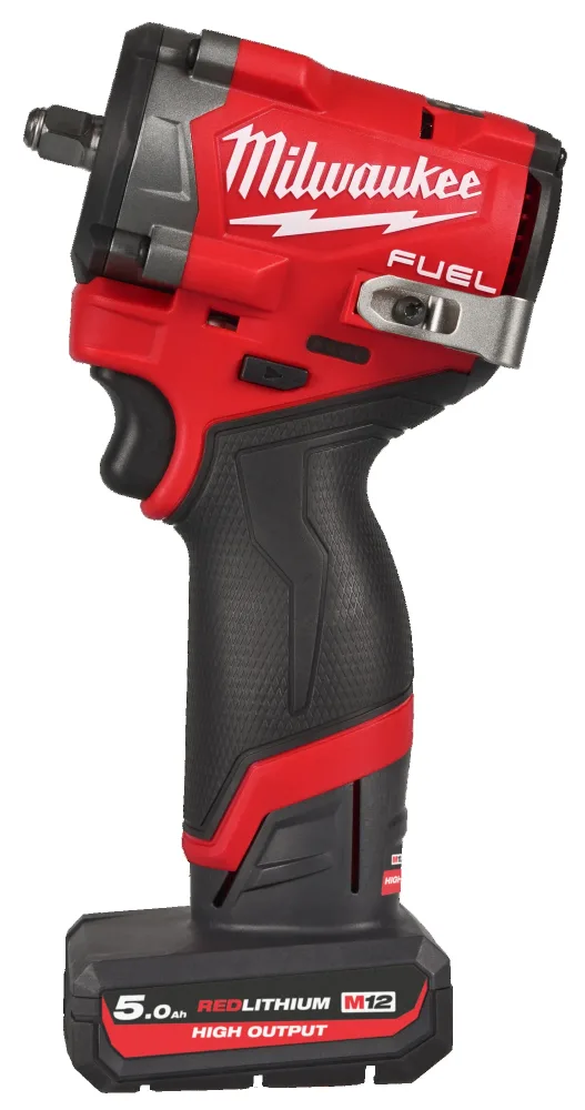 Milwaukee M12 FCIWF38G3-502X Mutterdragare med batteri och laddare