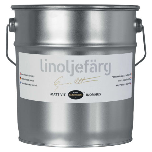 LINOLJEFÄRG MATT VIT 3L OTTOSSON FÄRGMAKERI