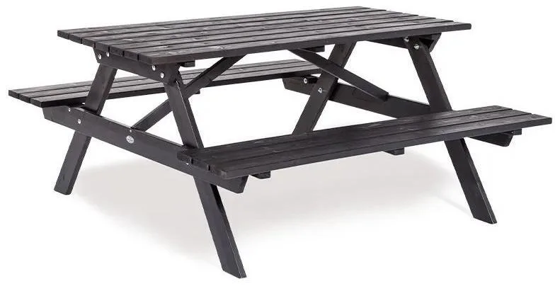Eden Wood Picnic EW 0905-8 Picknickbord 150 cm Svart - Bild 2
