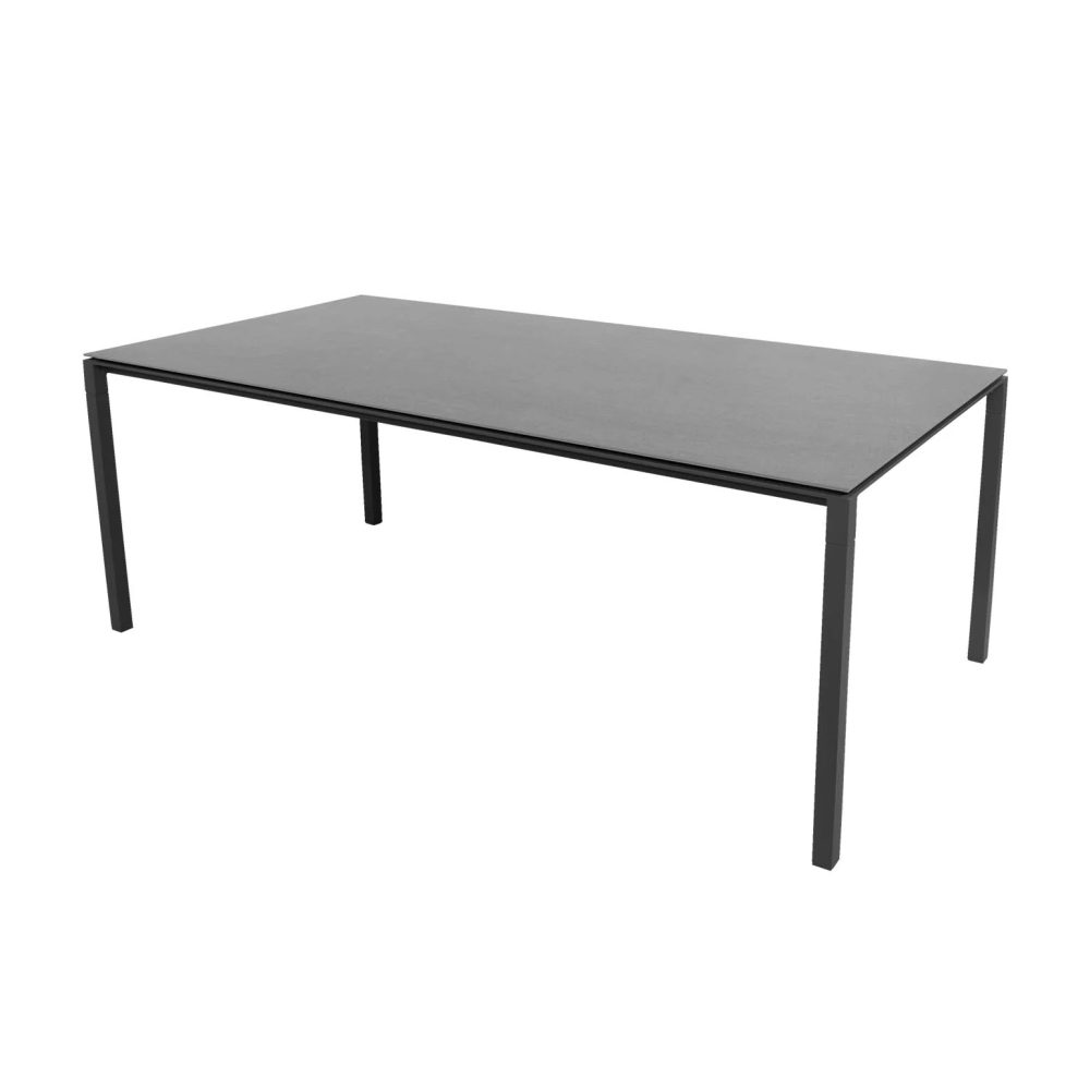 Pure bord 200x100 cm Basalt grey-lava grey
