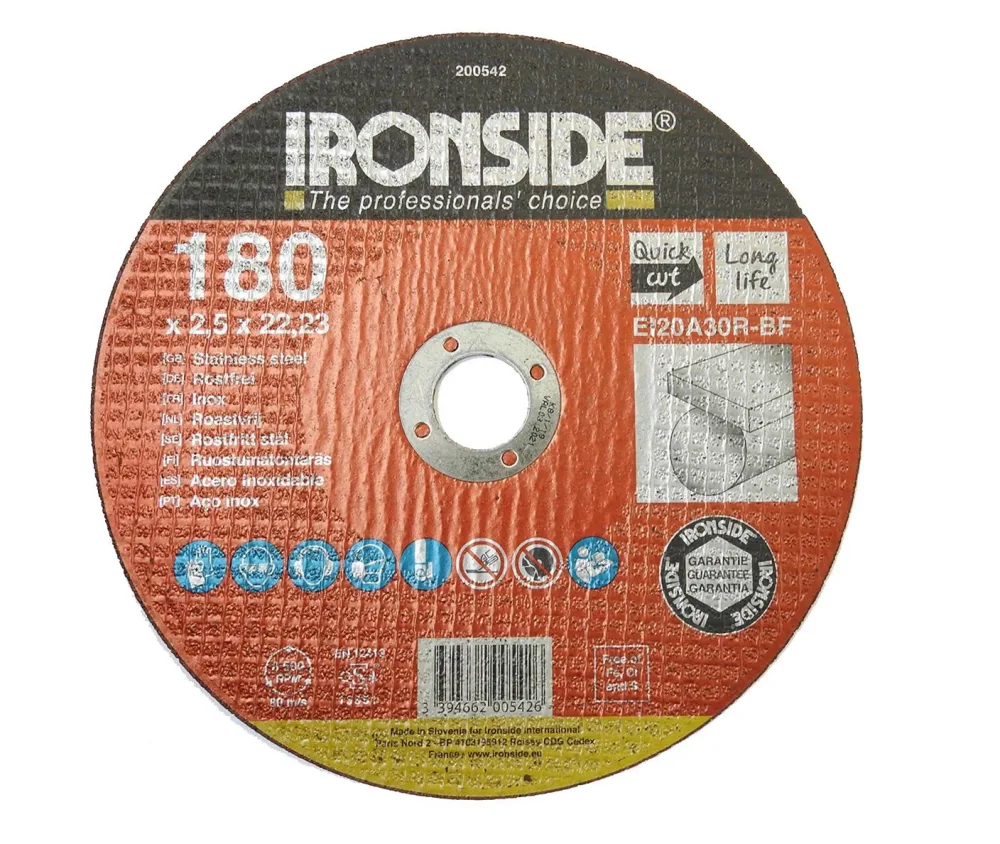 Ironside 200541 Kapskiva 180 mm, F41, EI20, Inox 180x2,0x22 mm - Bild 2