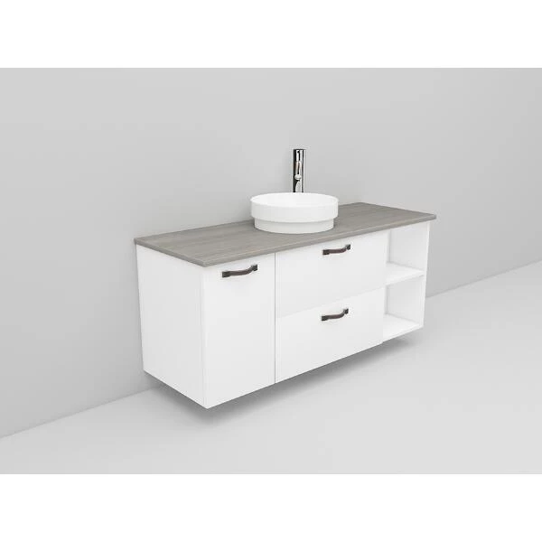 Badrumsmöbel Flexline Modell 164 120cm, Vit, Slät | Stuvbutiken