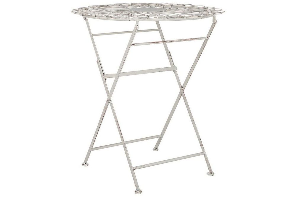 Alanya Runt Hopfällbart Cafébord och Bistrobord Utomhus 70 cm Metall