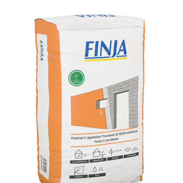 PUTSBRUK FINJA C 0-3 PUMP 25KG, 25KG