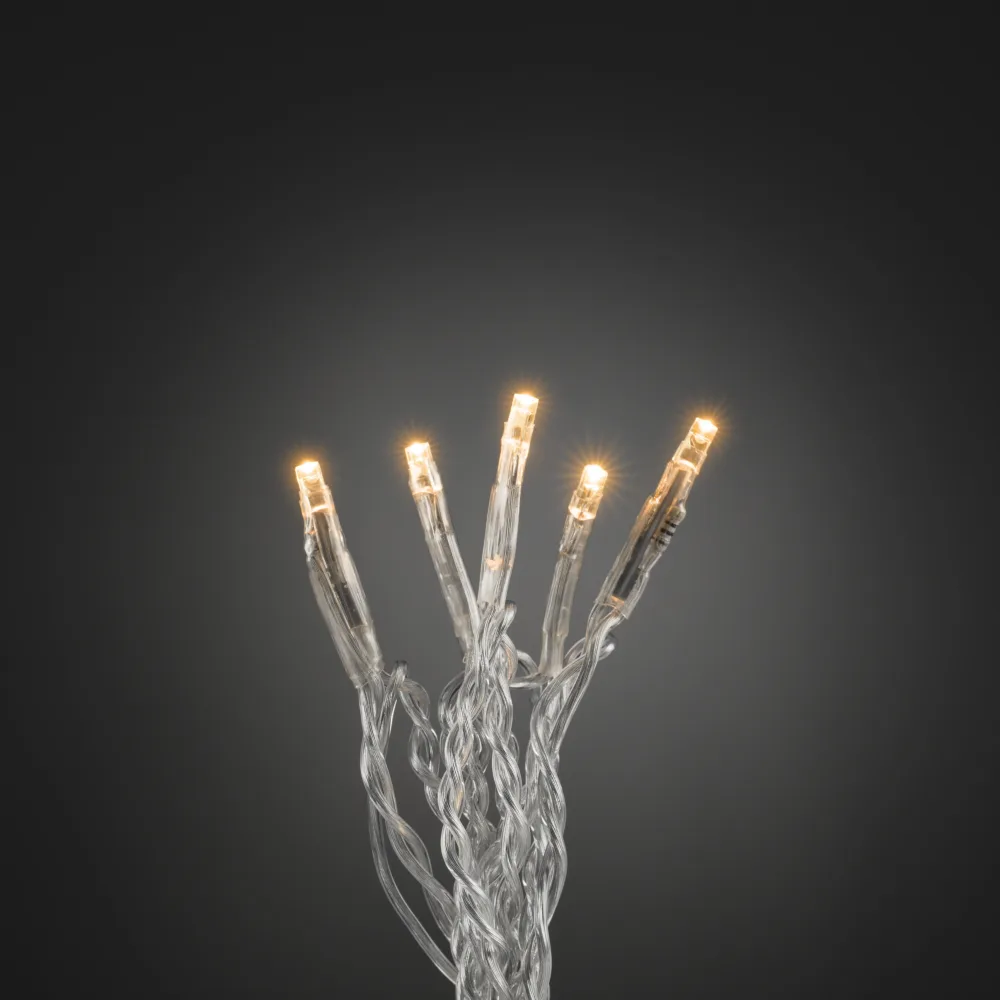 Konstsmide 6353-823 Ljusslinga amber, transparent kabel 3.43 m