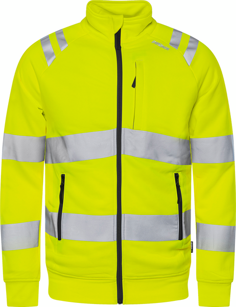 SWEATSHIRTJACKA KL 3 7863 S GPSW VARSELGUL