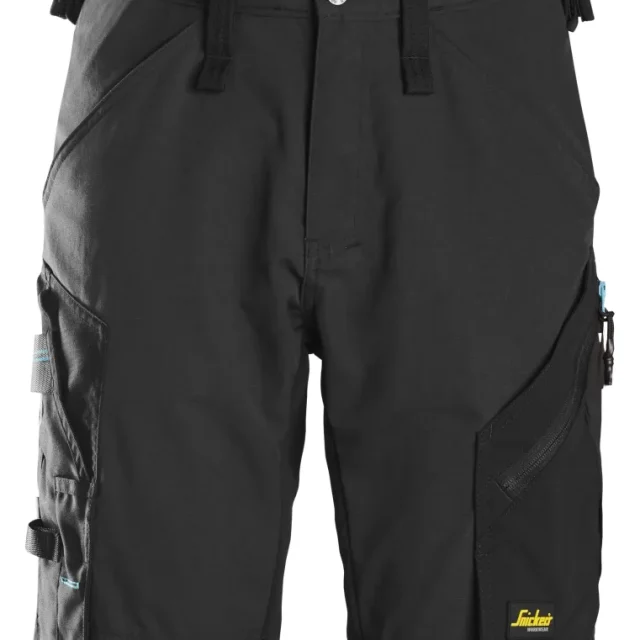 Snickers Workwear 6112 LiteWork Shorts khaki/svart Khaki/Svart
