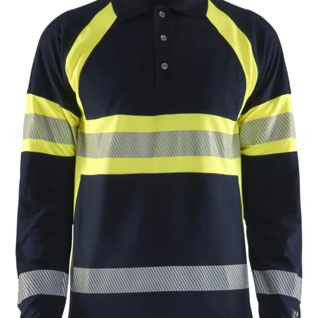 Blåkläder 343817418933XL Piketröja varsel, marinblå/gul XL