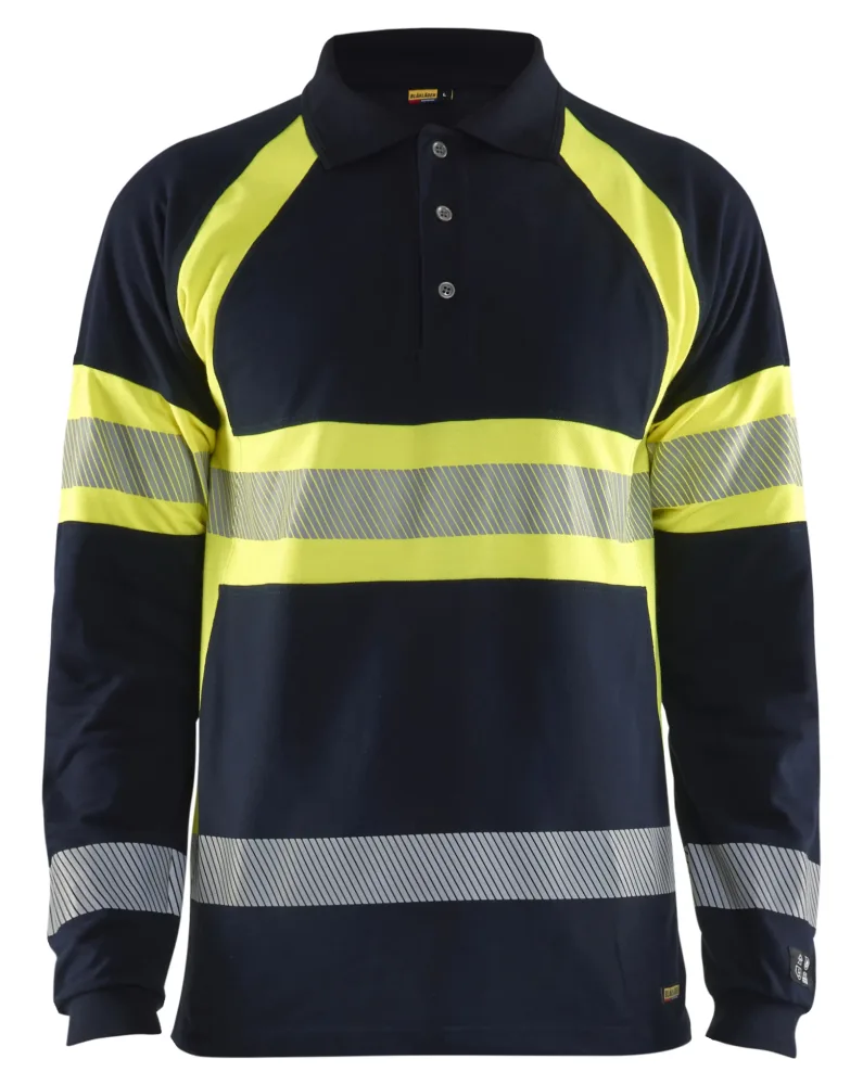 Blåkläder 343817418933XS Piketröja varsel, marinblå/gul XS
