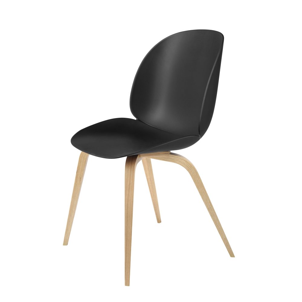 Beetle stol plast ekben, svart