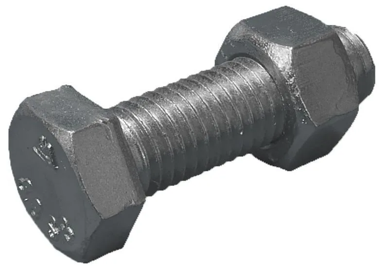 Stafa 0118600009 Stålbyggnadsskruv 12 mm, med mutter, FZB 8.8, EN 15048 12 x 70 mm, 50-pack