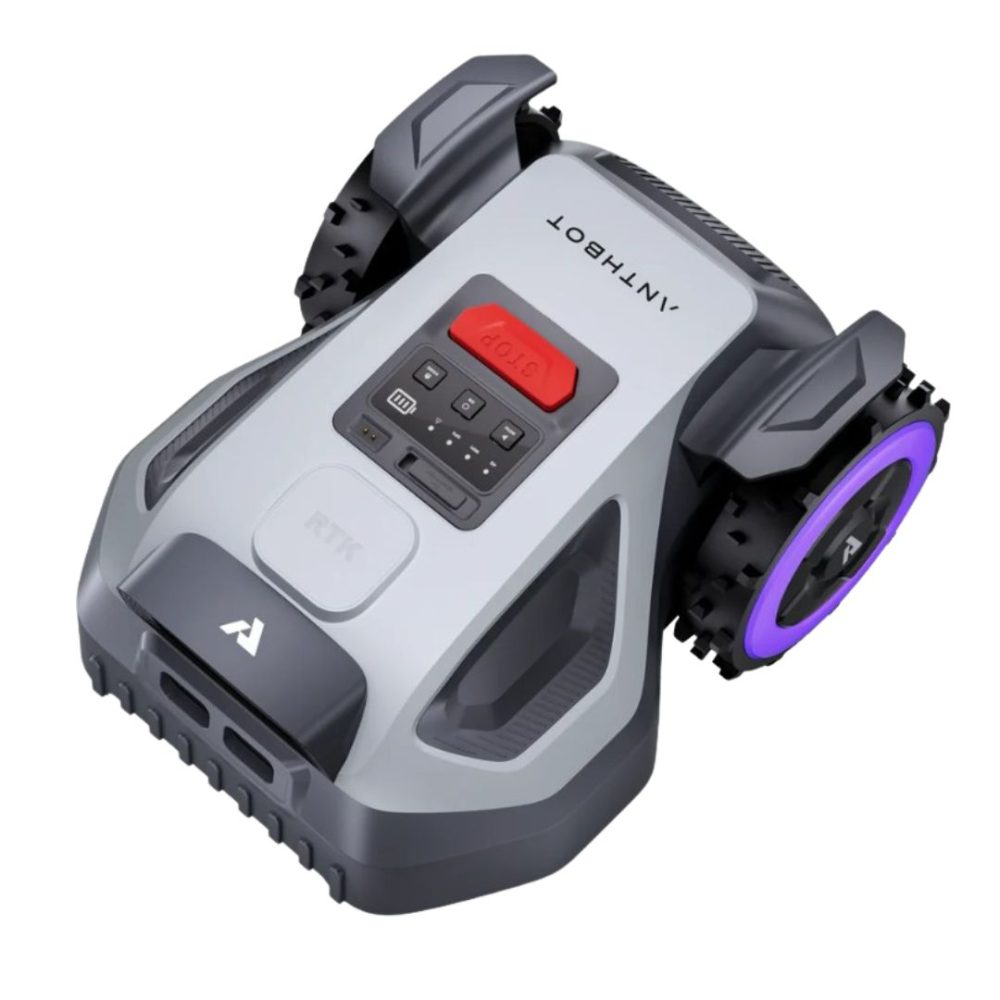 Robotgräsklippare utan begränsningskabel 500 m² | Centimeterprecision med RTK + AI Vision | ANTHBOT M5