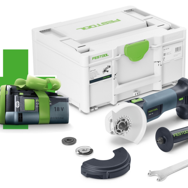 VINKELSLIP FESTOOL AGC 18-125, EB-BASIC-5,0