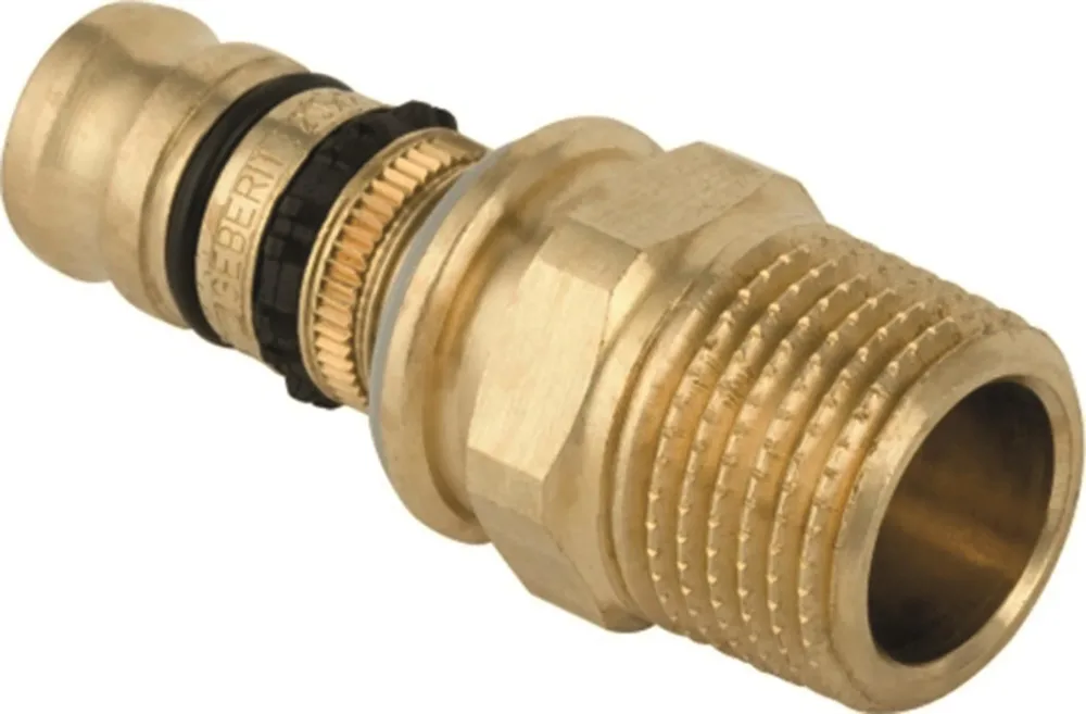 Geberit 1875122 Övergång utvändig gänga, spetsände 63 x 50 mm
