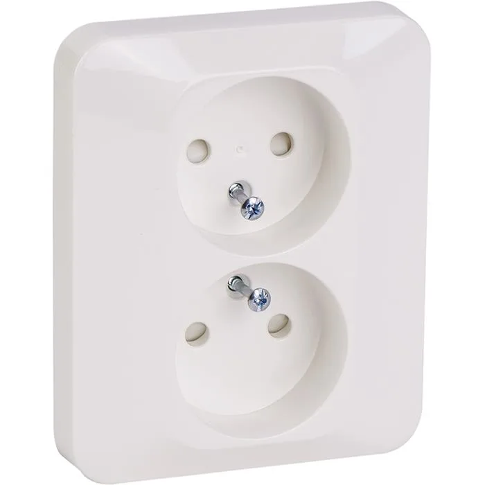 Schneider Electric Trend 183029600 Vägguttag vit Jordat