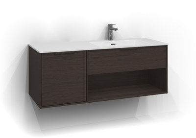 TVÄTTSTÄLLSSKÅP SVEDBERGS EPOS RELIEF B ASK 1+1L ÖPP INTHT 120X45,3X45CM H