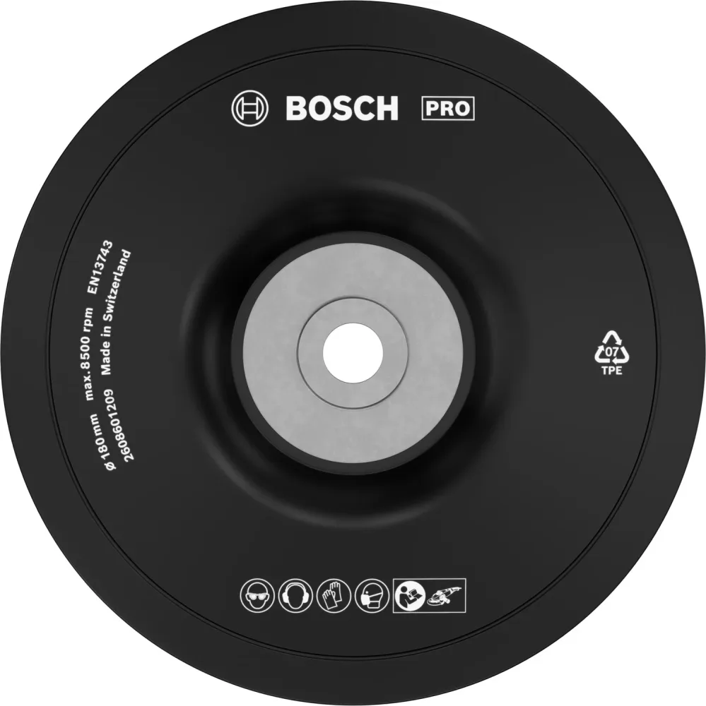 Bosch 2608601209 Sliptallrik 180 mm, M14, mjuk