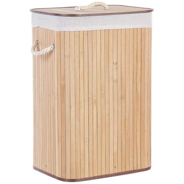 Tvättkorgar Komari Ljus trä/vit