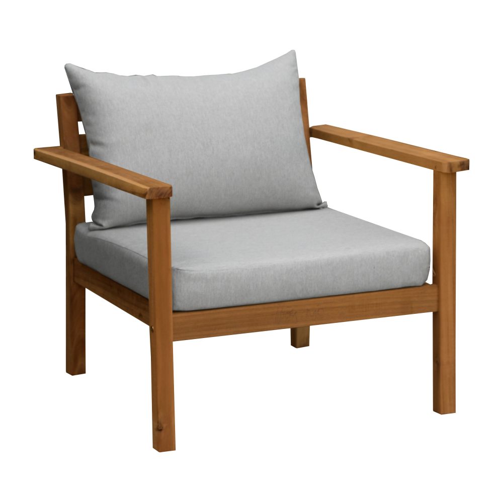 Stockaryd loungefåtölj teak/light grey