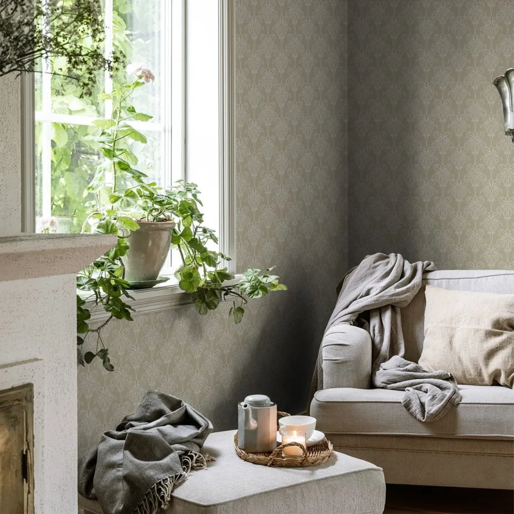 Duro Iris 520-02 Tapet Gammelsvenska Klassiker 1850-1950 Beige