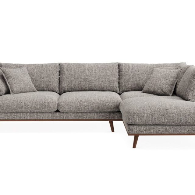 Copenhagen Premium 4-sits Högervänd L-formad Djup Schäslongsoffa i Chenille