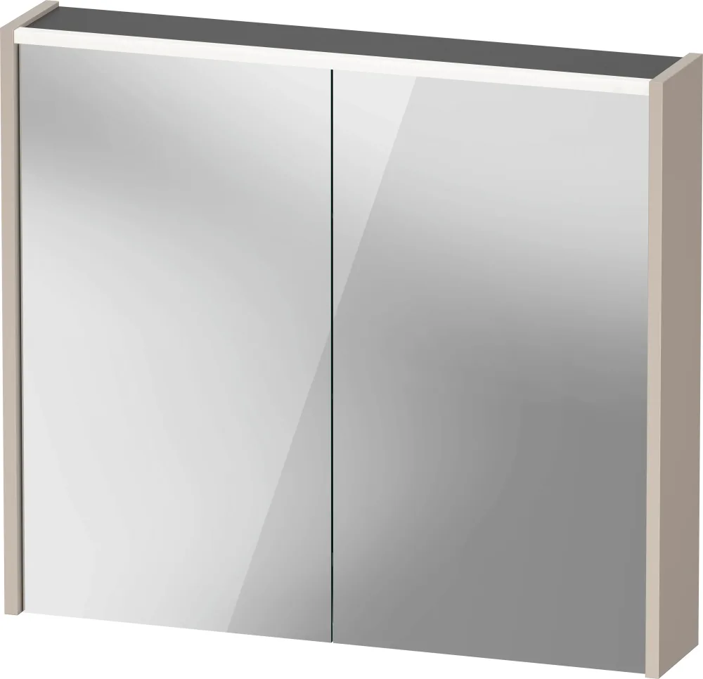Duravit D-Code Spegelskåp 800x148x700 mm Taupe - Bild 2