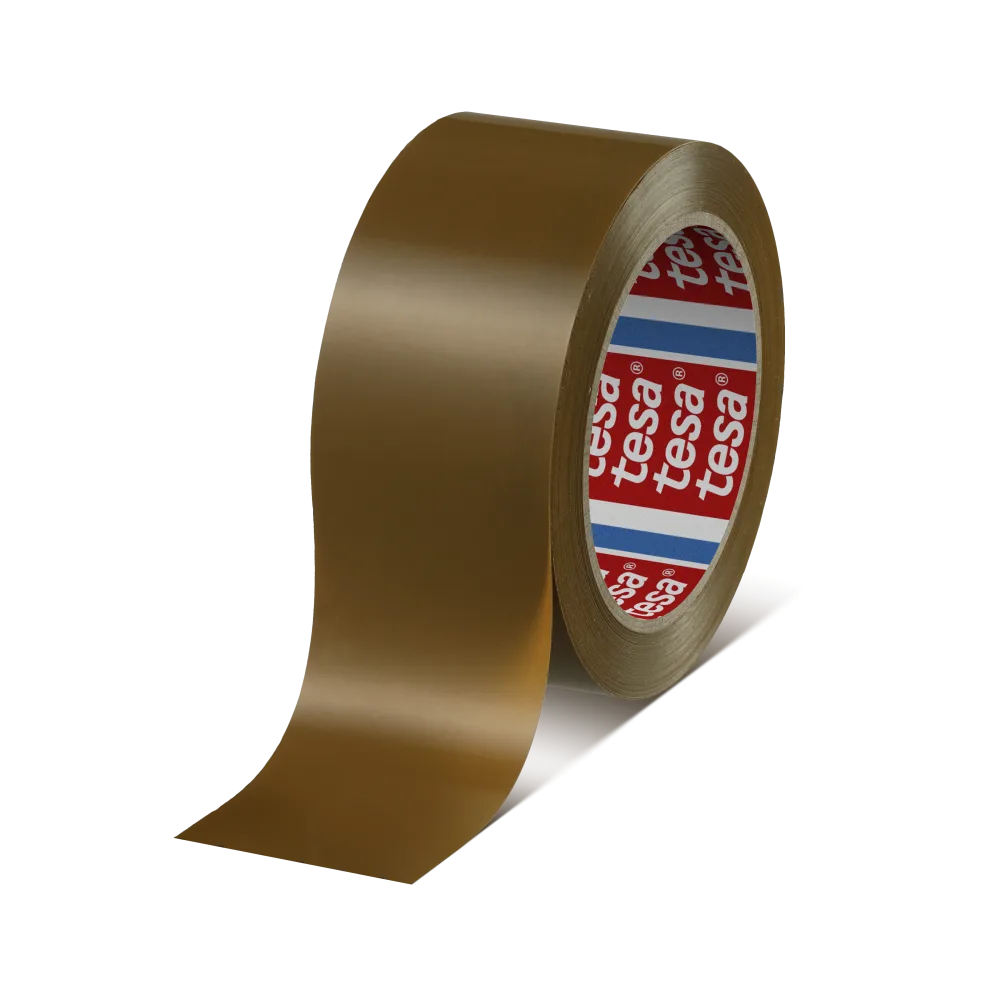 Tesa 04124-00096-00 Packtejp PVC, brun, 66 m x 50 mm