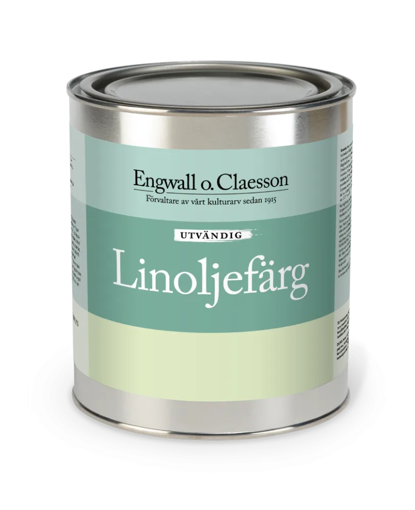 Linoljefärg utvändig 1 L Järnoxidsvart 1A-318