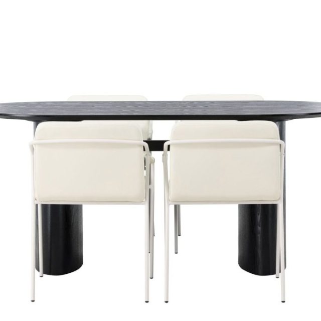 Isolde Matgrupp 180 cm Oval med 4 Tvista stolar