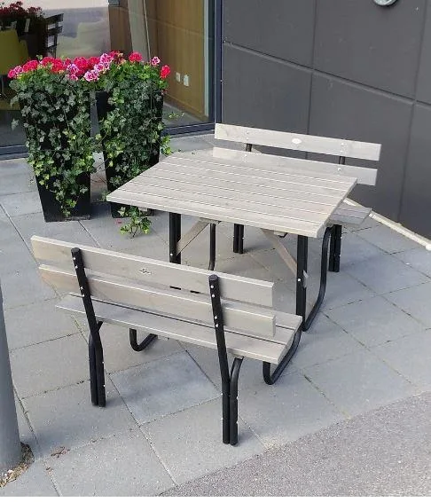 Eden Wood EW 0906-8100 Picknickbord 100 cm Svart