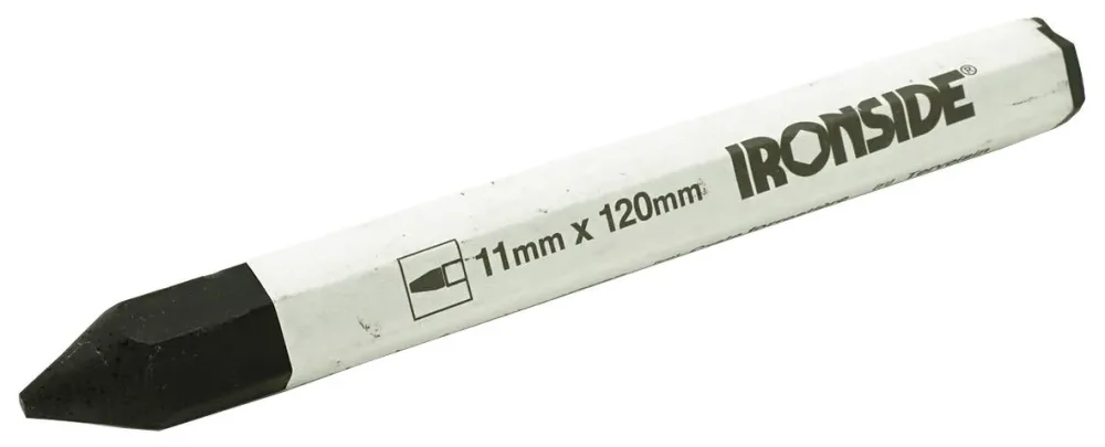 Ironside 100750 Färgkrita 11x120 mm, sexkantig, 12-pack Svart