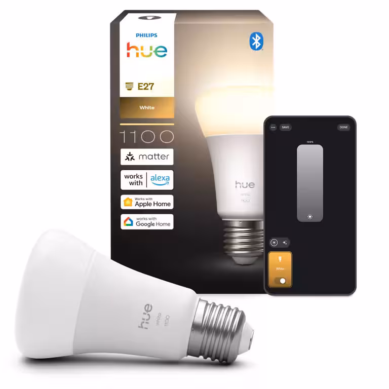 Kjøp Philips Hue LED-lampe A60 HUE, W, E27, 9,5W