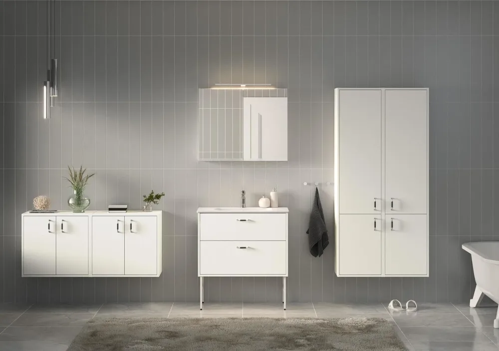 Gustavsberg Artic Spegelskåp vit, 80 cm